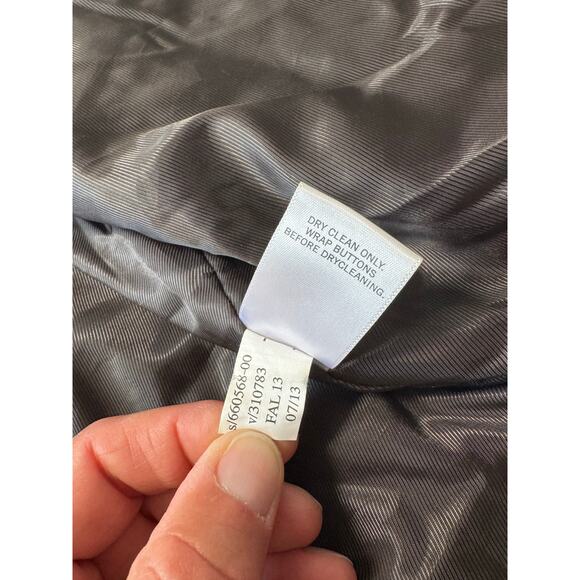 BANANA REPUBLIC Wool Tweed Men's Jacket/blazer/coat, size LG, gray/brown Shacket - Picture 9 of 13